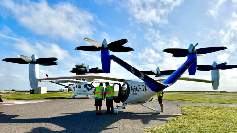 An air taxi at an airport in St. Pete